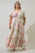 Day Lily Palmer Poplin Tiered Maxi Dress Curve